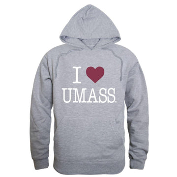 I Love UMASS University of Massachusetts Amherst Minuteman Hoodie Sweatshirt