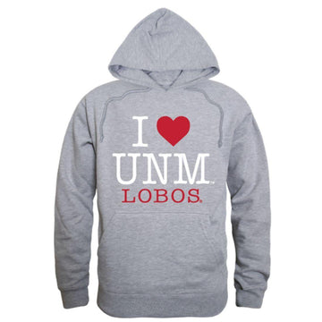 I Love UNM University of New Meico Lobos Hoodie Sweatshirt