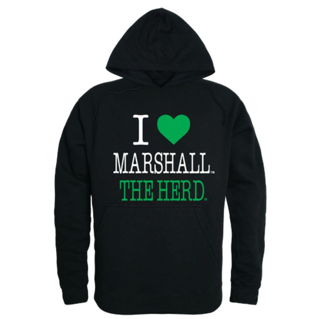 I Love Marshall University Thundering Herd Hoodie Sweatshirt