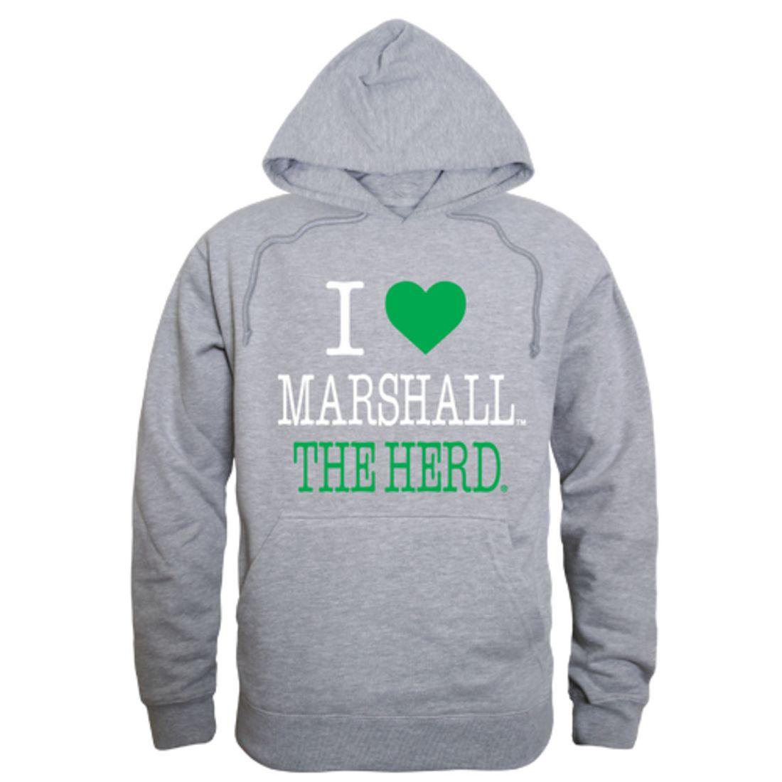 I Love Marshall University Thundering Herd Hoodie Sweatshirt