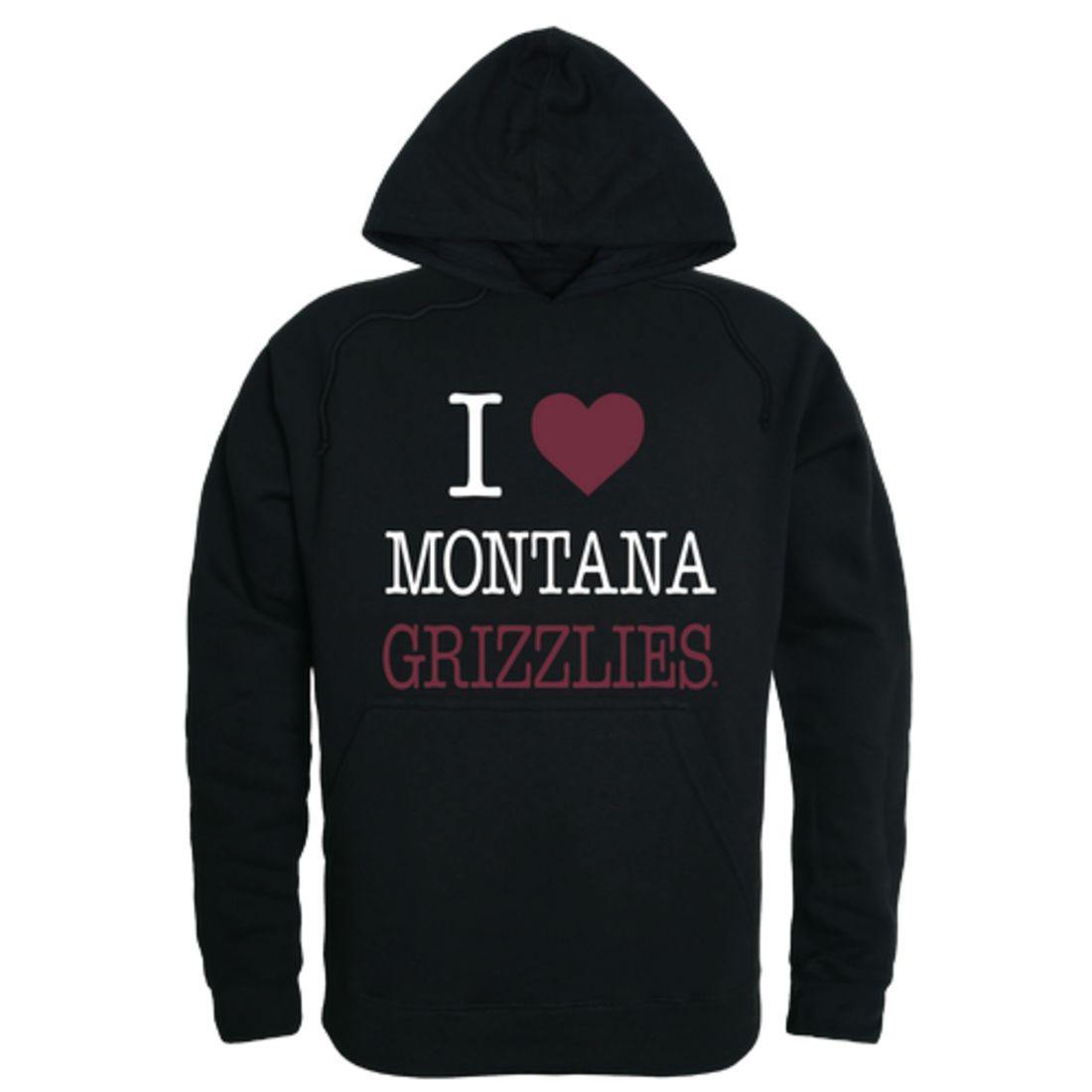 I Love UM University of Montana Grizzlies Hoodie Sweatshirt