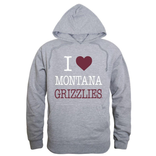 I Love UM University of Montana Grizzlies Hoodie Sweatshirt