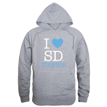I Love USD University of San Diego Toreros Hoodie Sweatshirt