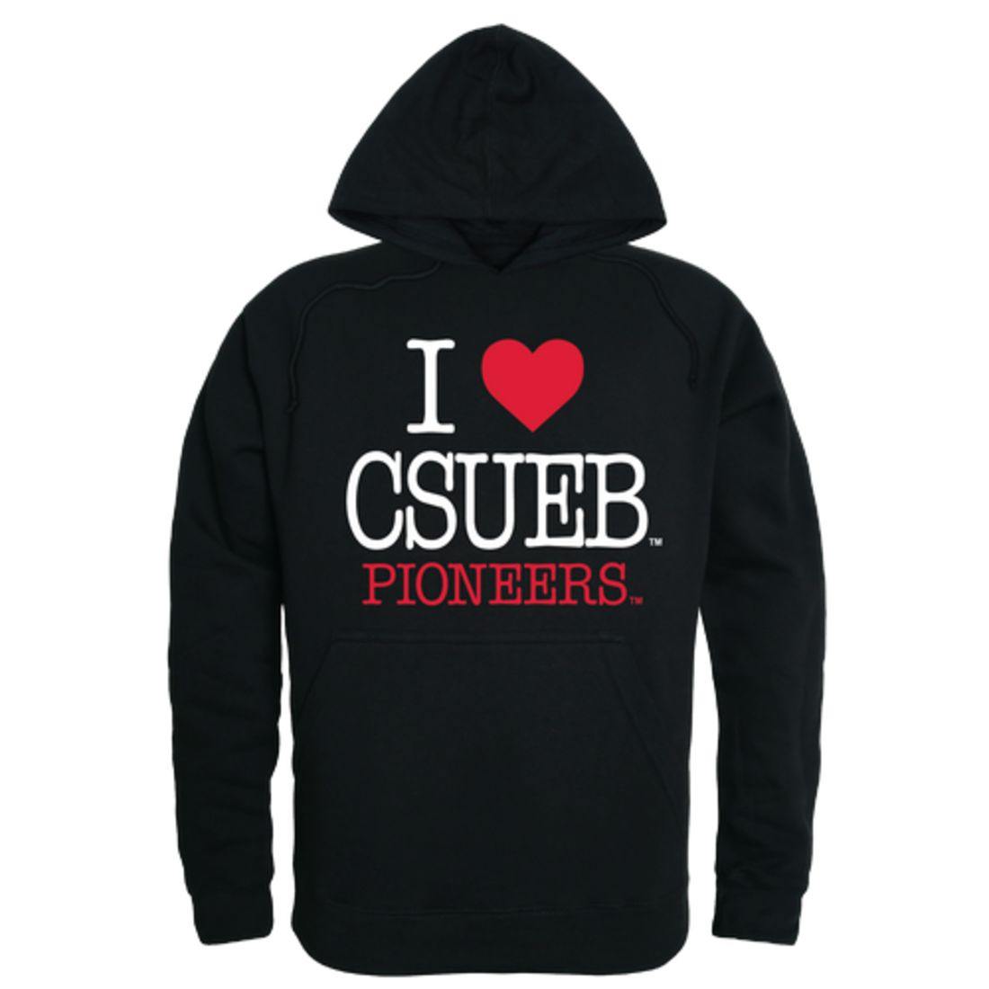 I Love California State University East Bay Pioneers Hoodie Sweatshirt