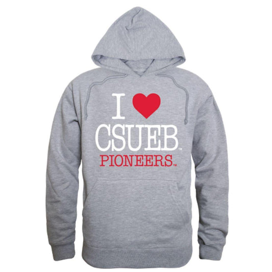 I Love California State University East Bay Pioneers Hoodie Sweatshirt