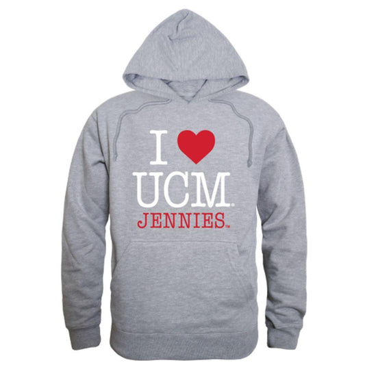 I Love UCM University of Central Missouri Mules Hoodie Sweatshirt