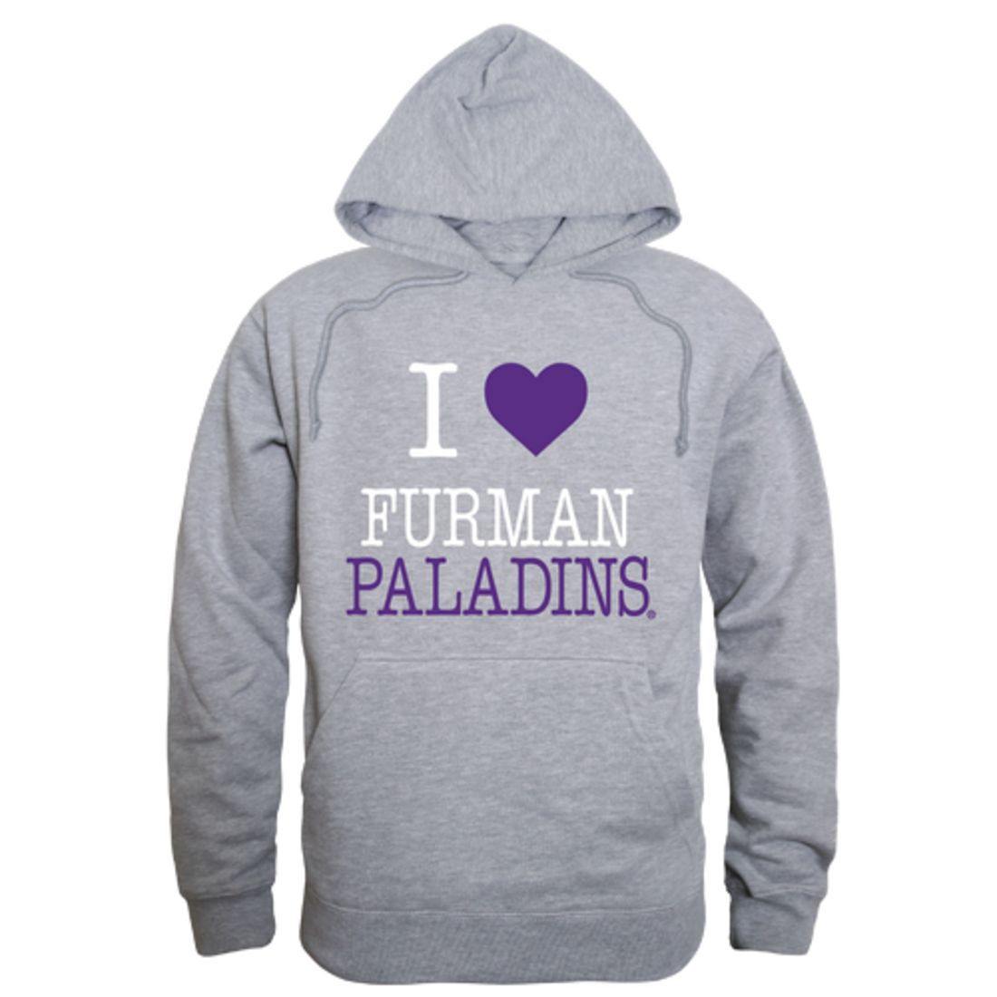 I Love Furman University Paladins Hoodie Sweatshirt