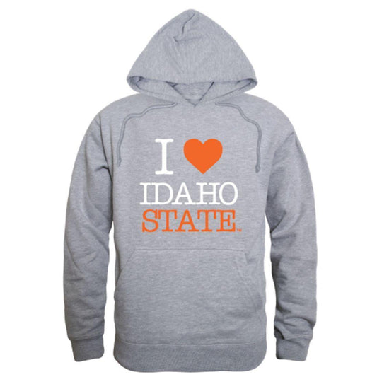 I Love ISU Idaho State University Bengals Hoodie Sweatshirt