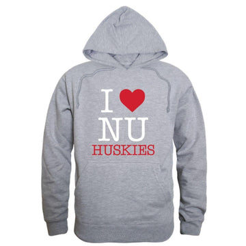 I Love Northeastern University Huskies Hoodie Sweatshirt