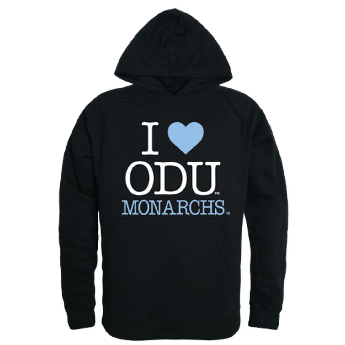 I Love ODU Old Dominion University Monarchs Hoodie Sweatshirt