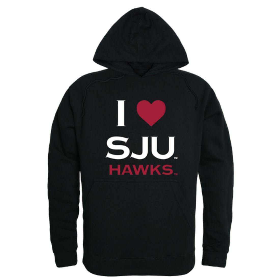 I Love Saint Josephs University Hawks Hoodie Sweatshirt