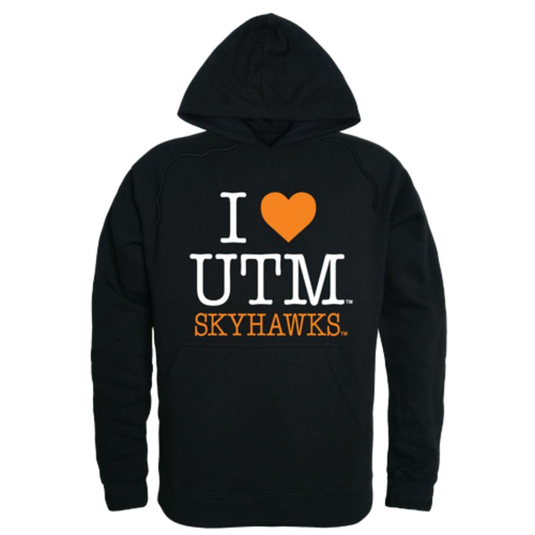 I Love UT University of Tennessee at Martin Skyhawks Hoodie Sweatshirt