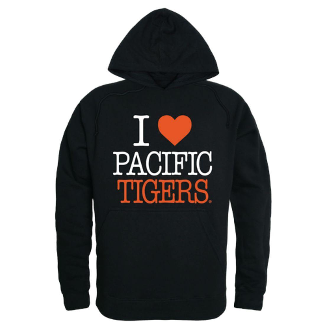 I Love University of the Pacific Tigers Hoodie Sweatshirt