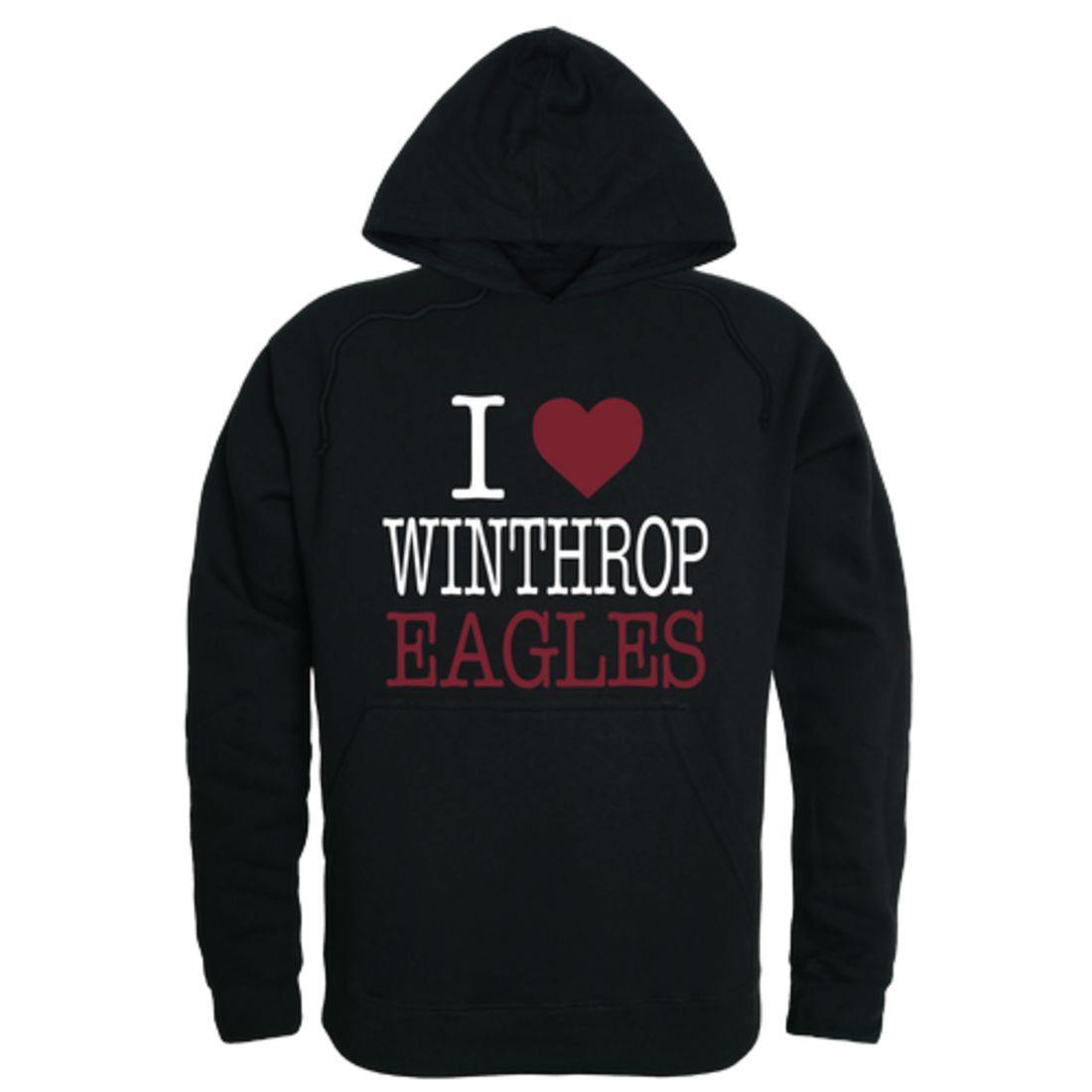 I Love Winthrop University Eagles Hoodie Sweatshirt