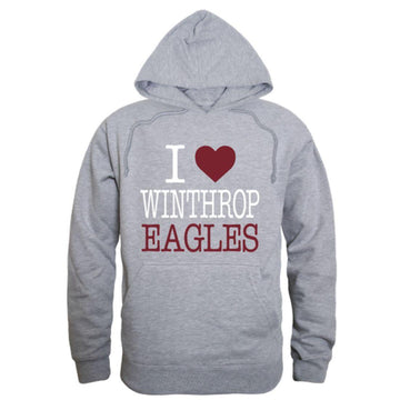 I Love Winthrop University Eagles Hoodie Sweatshirt
