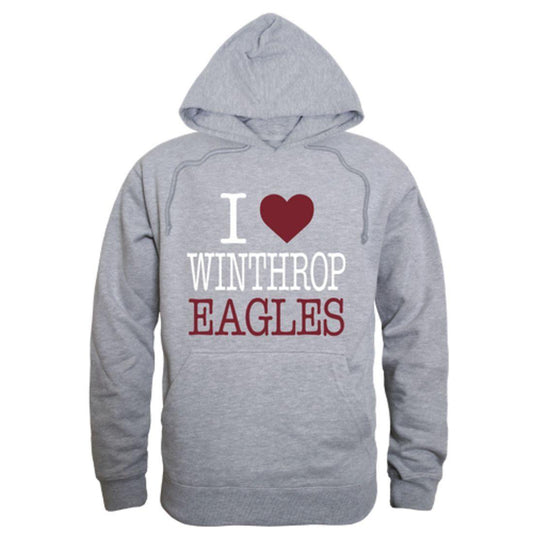 I Love Winthrop University Eagles Hoodie Sweatshirt