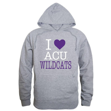 I Love ACU Abilene Christian University Wildcats Hoodie Sweatshirt