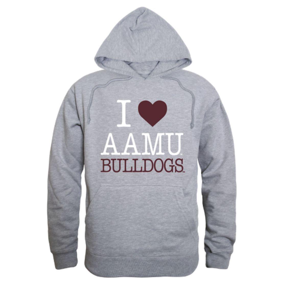 I Love AAMU Alabama A&M University Bulldogs Hoodie Sweatshirt