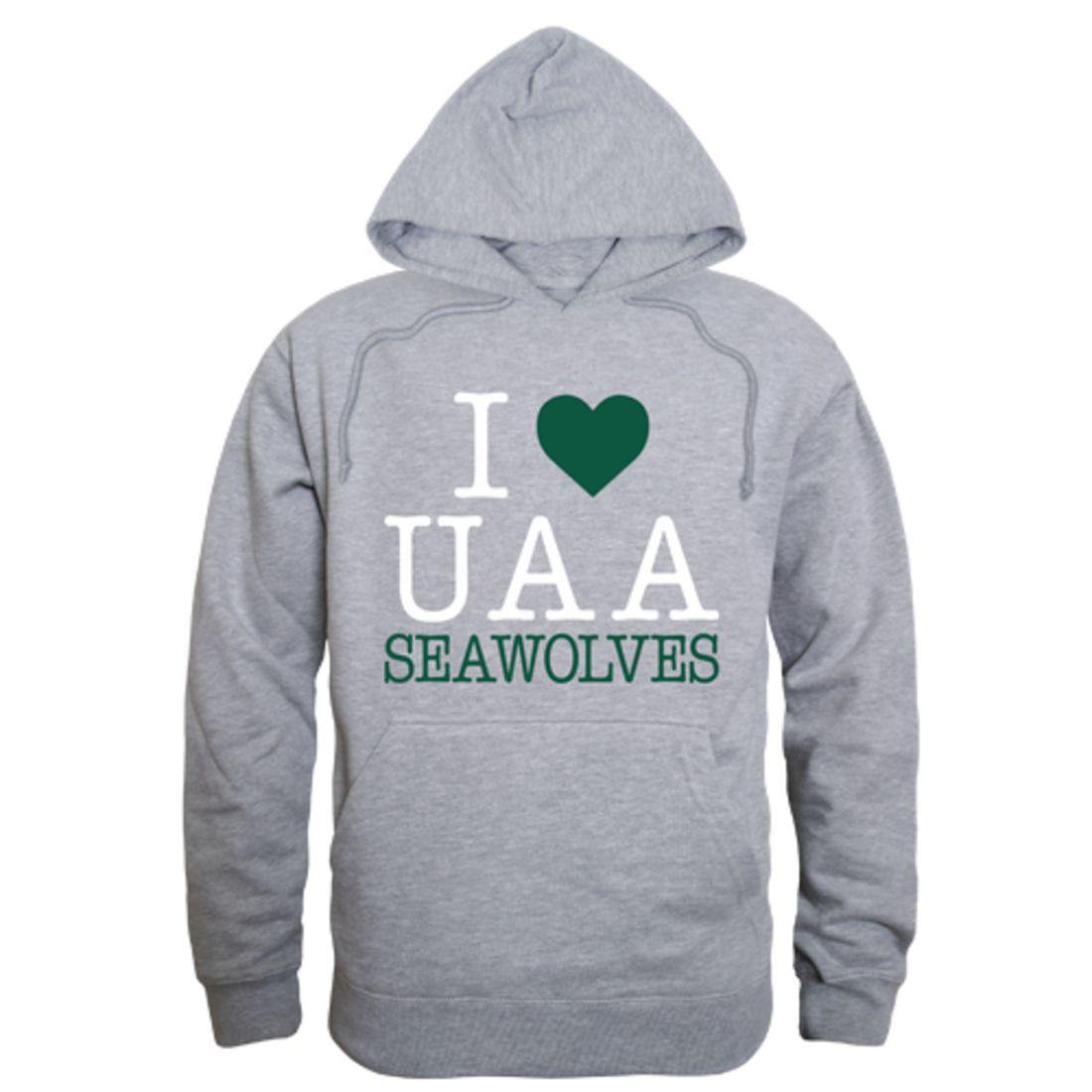 I Love UAA University of Alaska Anchorage Sea Wolves Hoodie Sweatshirt