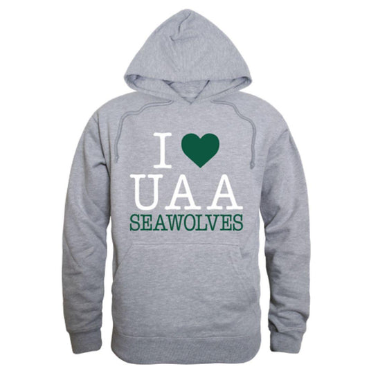 I Love UAA University of Alaska Anchorage Sea Wolves Hoodie Sweatshirt