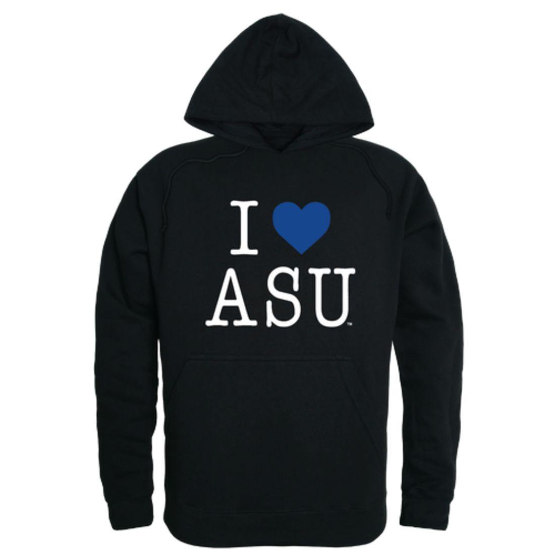 I Love ASU Albany State University Golden Rams Hoodie Sweatshirt