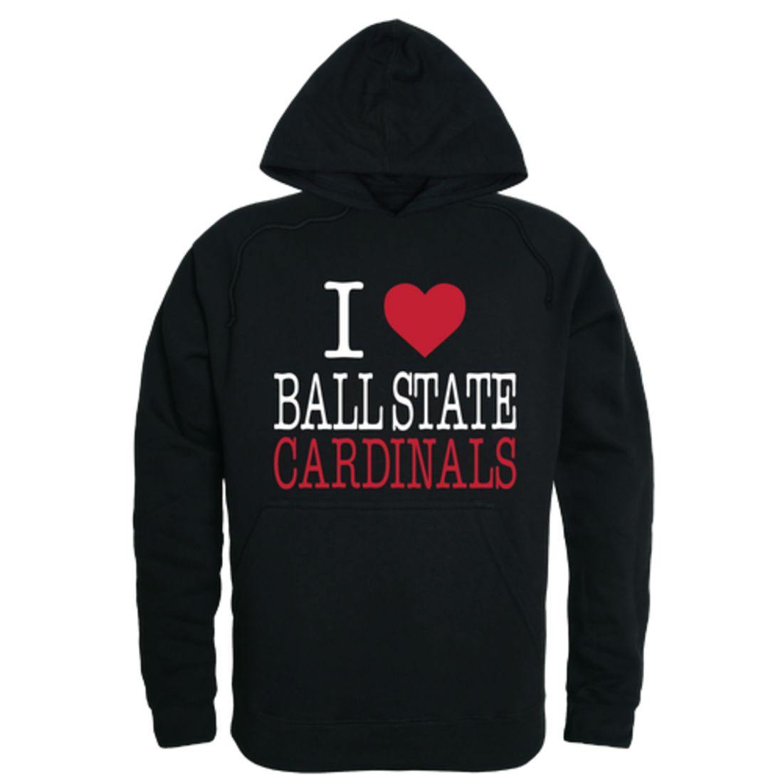 I Love BSU Ball State University Hoodie Sweatshirt