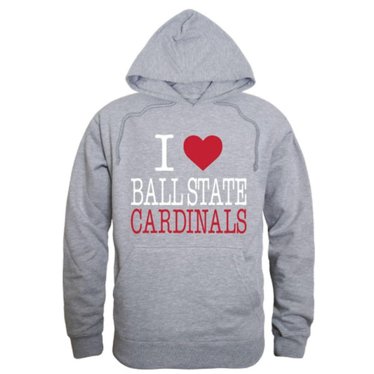 I Love BSU Ball State University Hoodie Sweatshirt