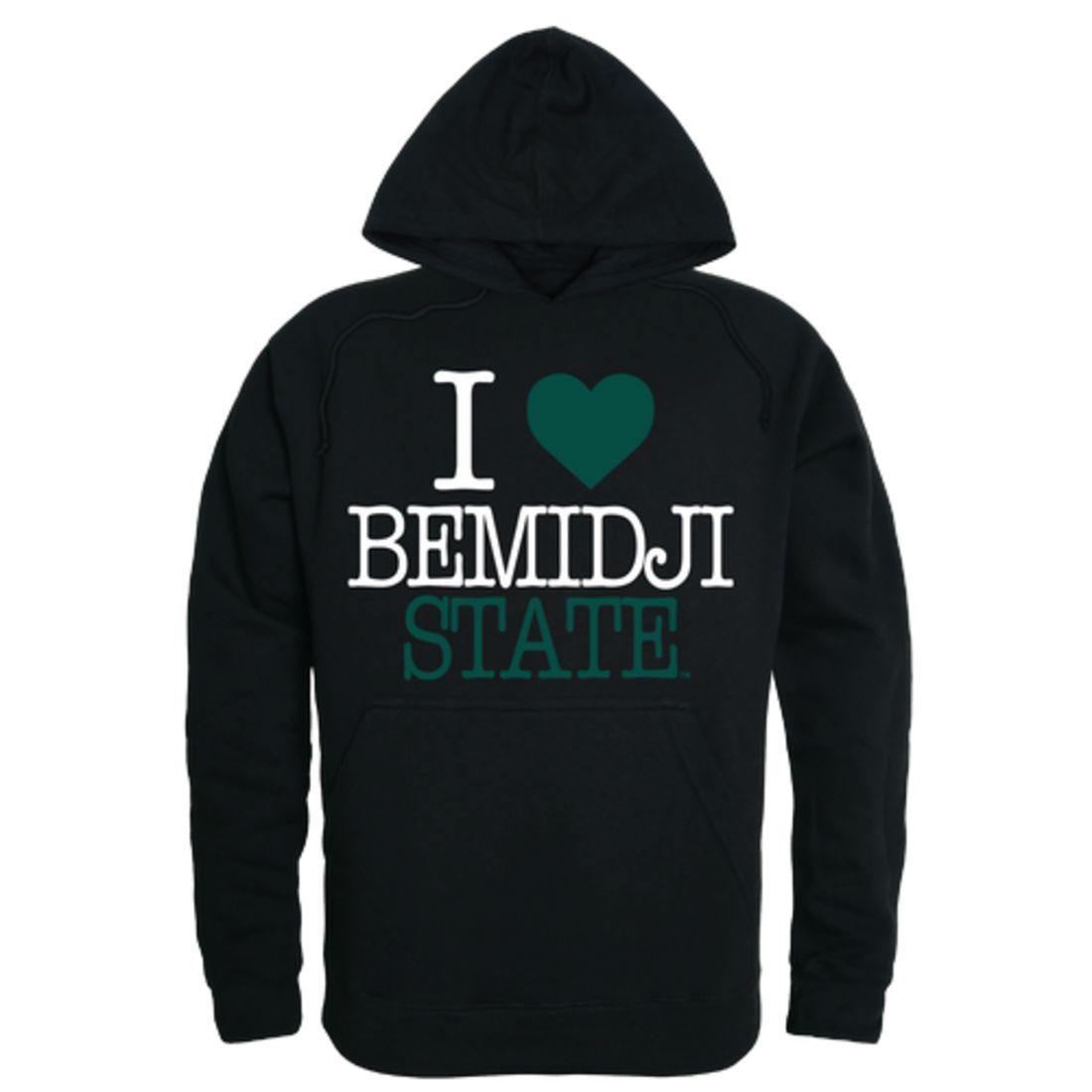 I Love BSU Bemidji State University Beavers Hoodie Sweatshirt