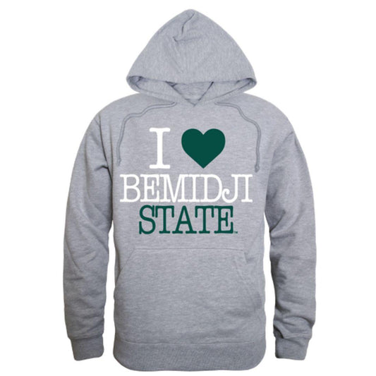 I Love BSU Bemidji State University Beavers Hoodie Sweatshirt