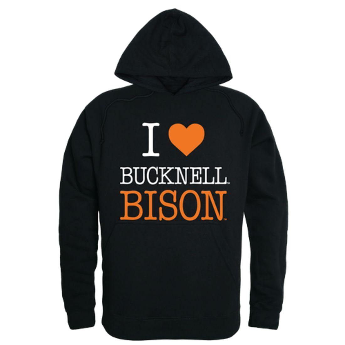 I Love Bucknell University Bison Hoodie Sweatshirt