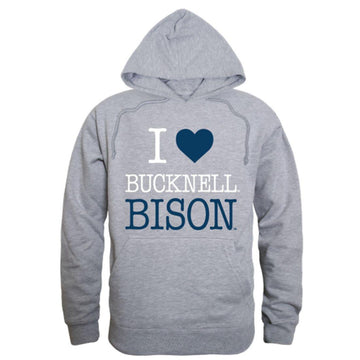 I Love Bucknell University Bison Hoodie Sweatshirt