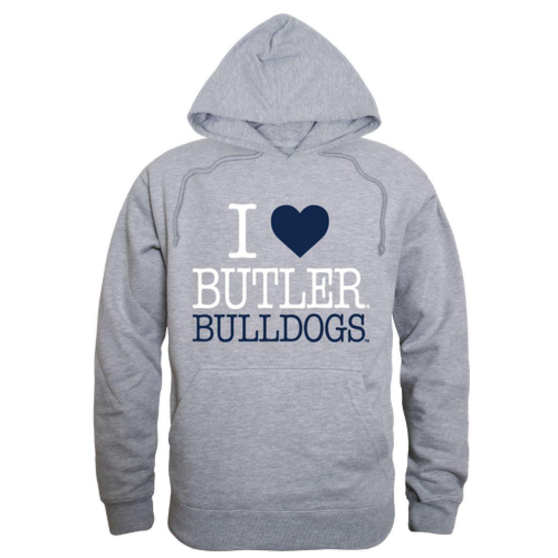 I Love Butler University Bulldog Hoodie Sweatshirt