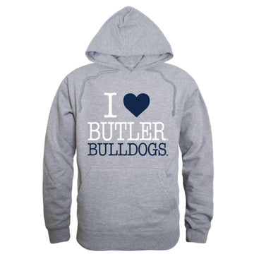 I Love Butler University Bulldog Hoodie Sweatshirt