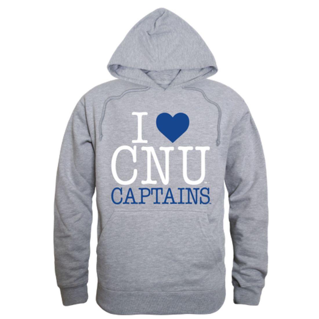 I Love CNU Christopher Newport University Captains Hoodie Sweatshirt
