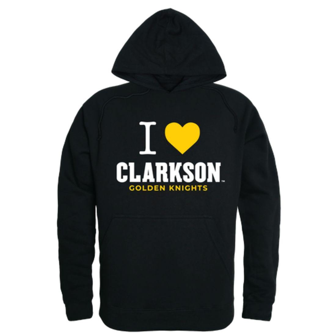 I Love Clarkson University Golden Knights Hoodie Sweatshirt