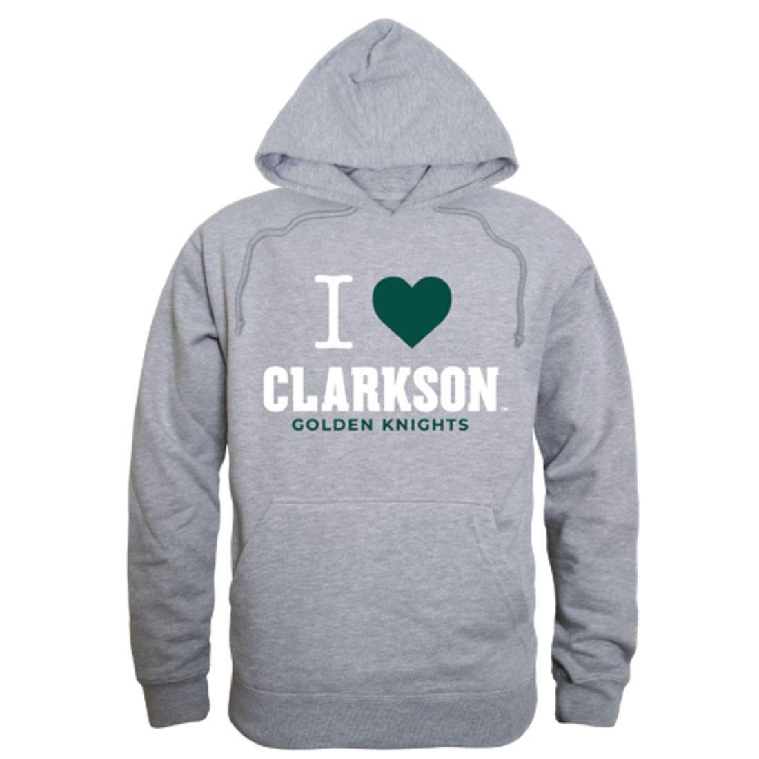 I Love Clarkson University Golden Knights Hoodie Sweatshirt