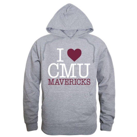 I Love CMU Colorado Mesa University Maverick Hoodie Sweatshirt