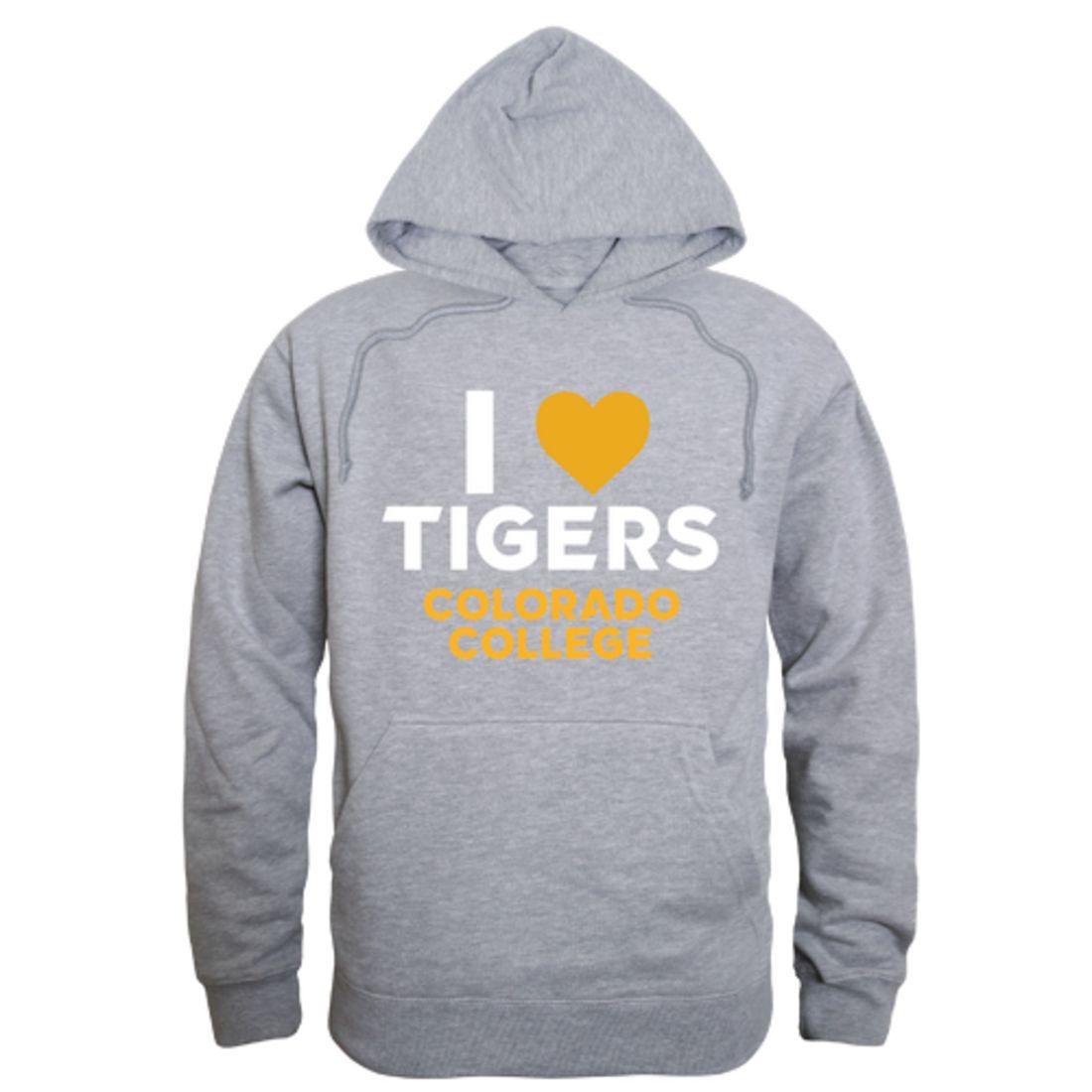 I Love Colorado College CC Tigers Hoodie Sweatshirt