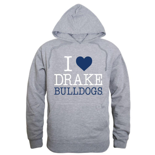 I Love Drake University Bulldogs Hoodie Sweatshirt