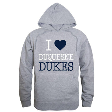 I Love Duquesne University Dukes Hoodie Sweatshirt