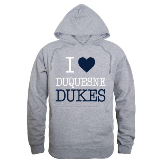 I Love Duquesne University Dukes Hoodie Sweatshirt