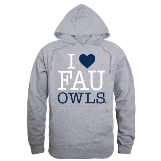 I Love FAU Florida Atlantic University Owls Hoodie Sweatshirt