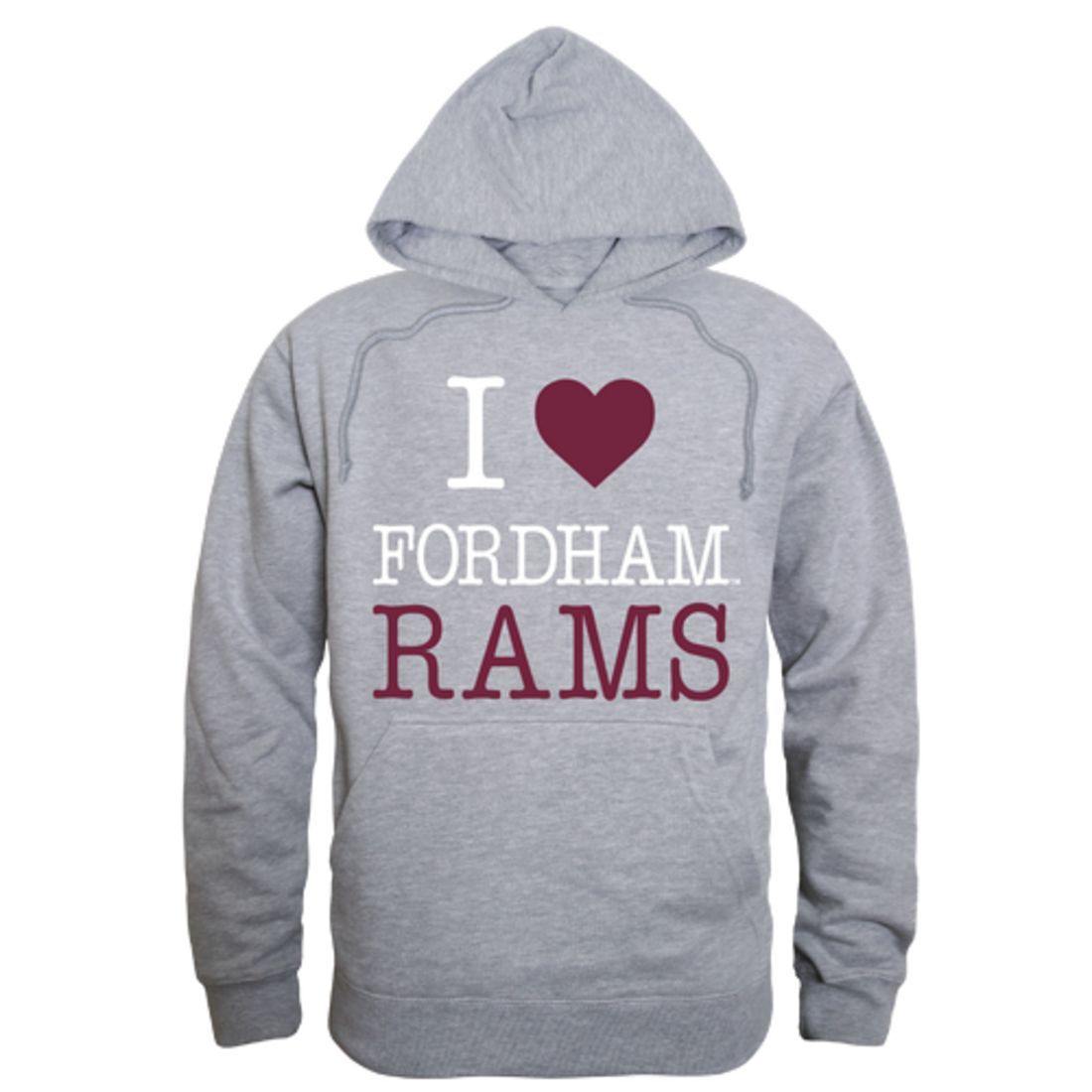 I Love Fordham University Rams Hoodie Sweatshirt