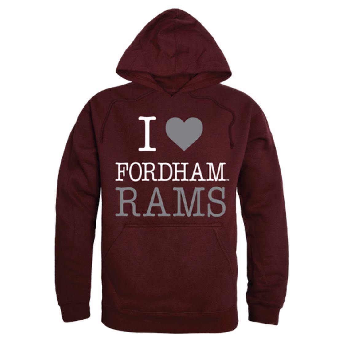 I Love Fordham University Rams Hoodie Sweatshirt