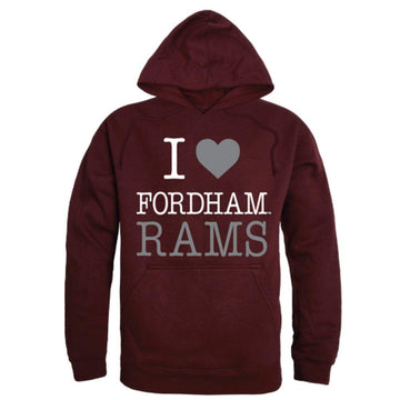 I Love Fordham University Rams Hoodie Sweatshirt