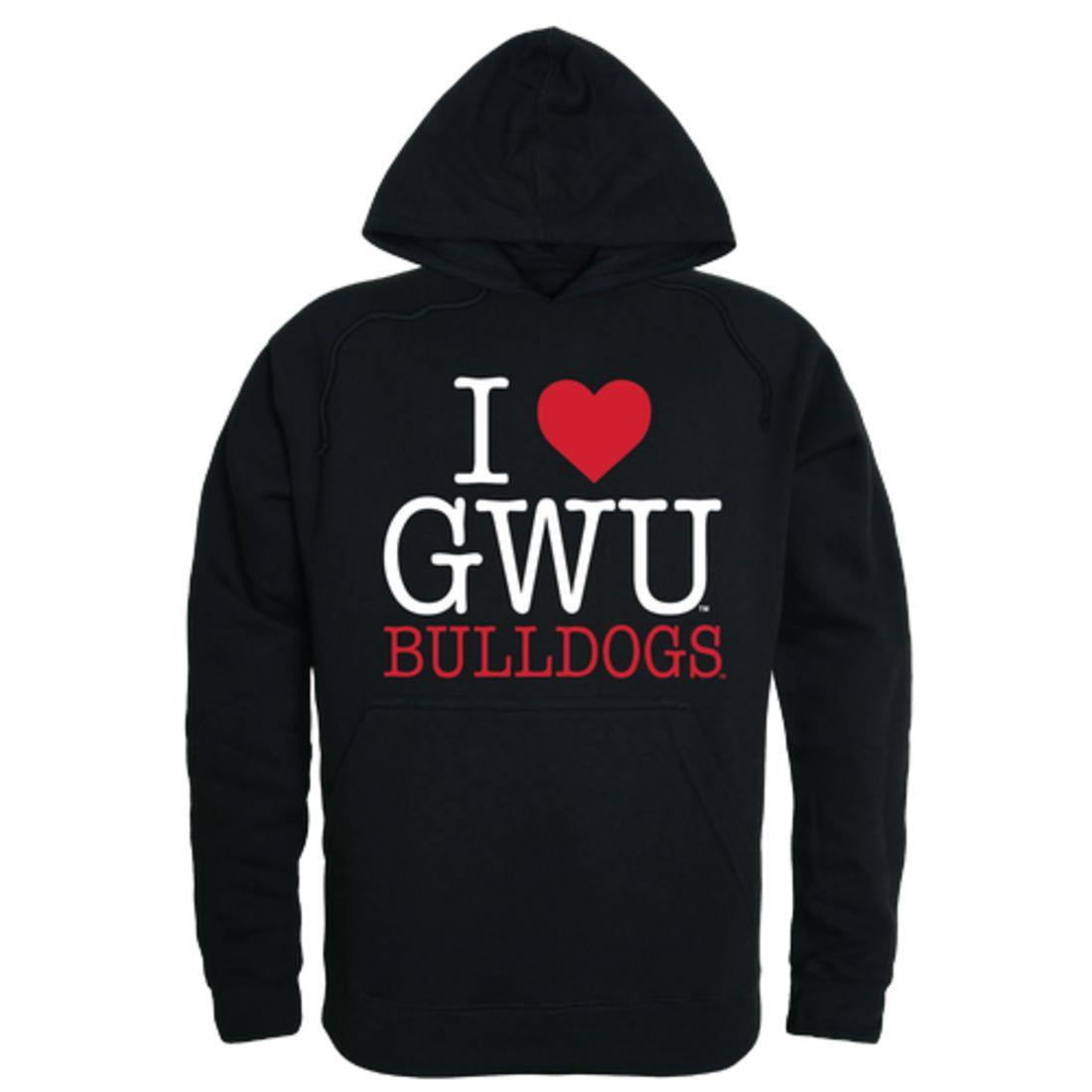 I Love GWU Gardner Webb University Runnin Bulldogs Hoodie Sweatshirt