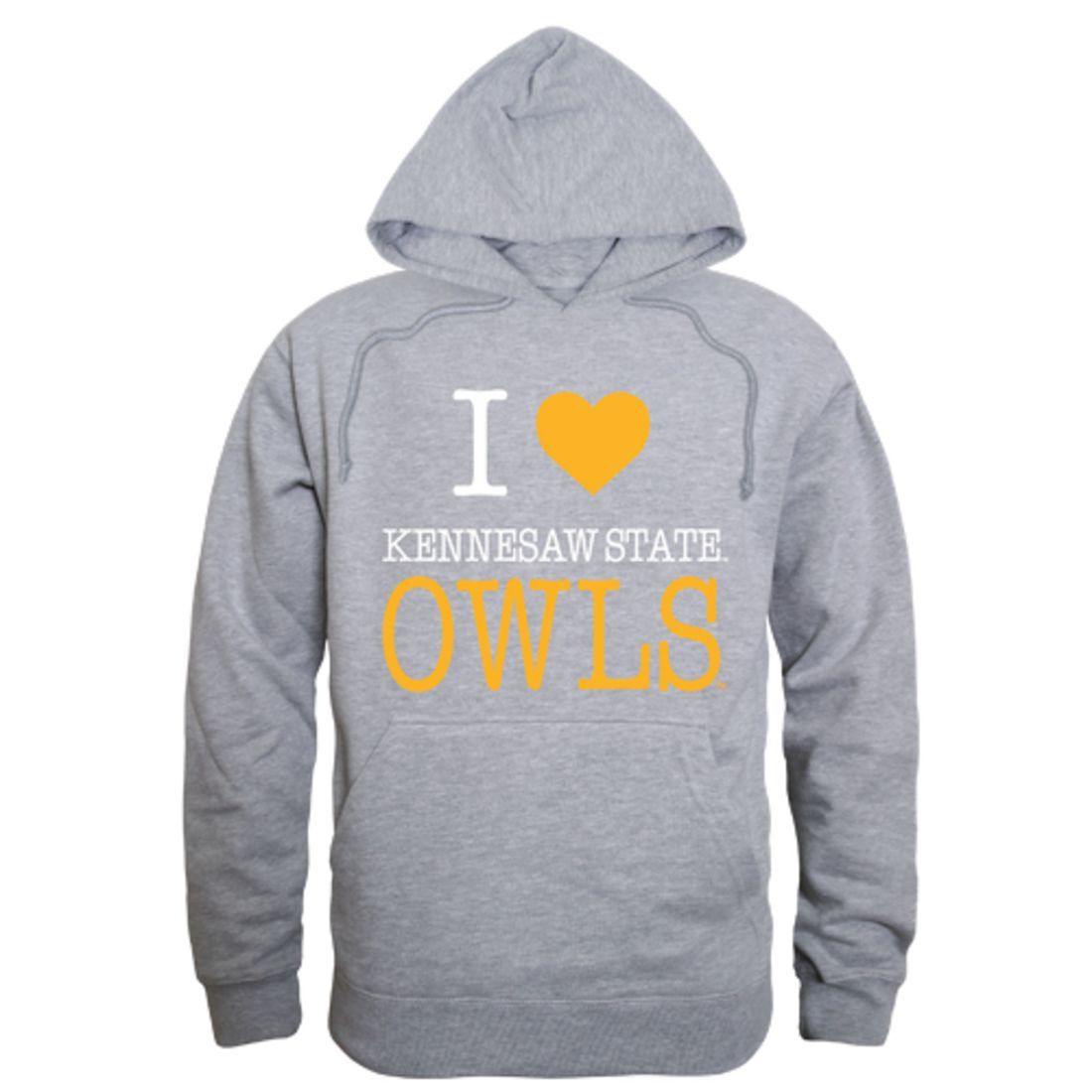 I Love KSU Kennesaw State University Owls Hoodie Sweatshirt