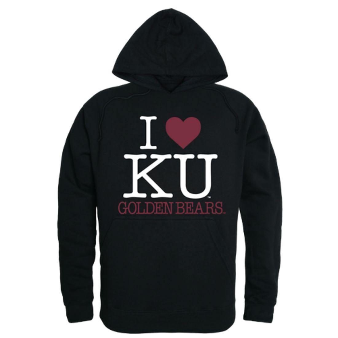 I Love Kutztown University of Pennsylvania Golden Bears Hoodie Sweatshirt
