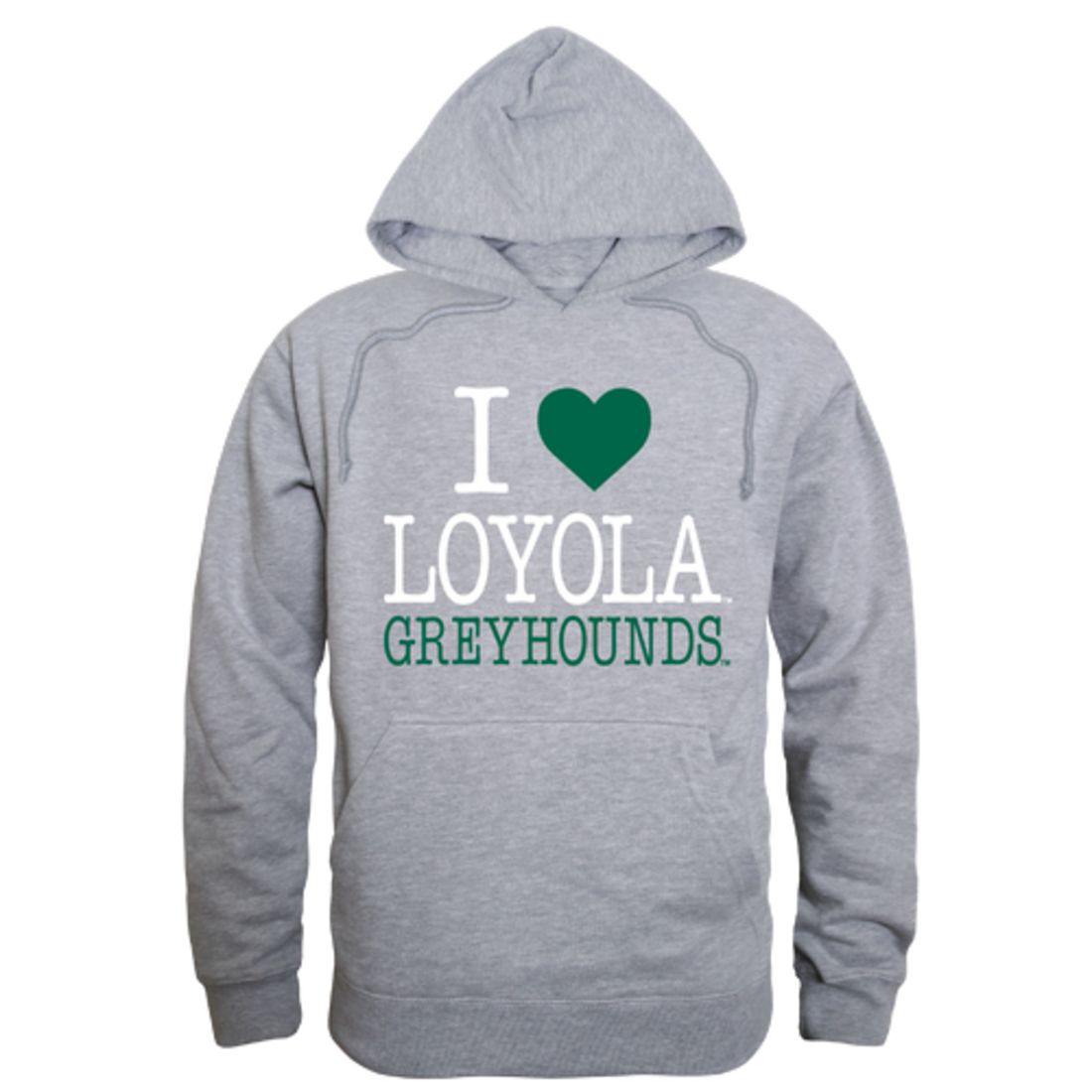 I Love Loyola University Maryland Greyhounds Hoodie Sweatshirt