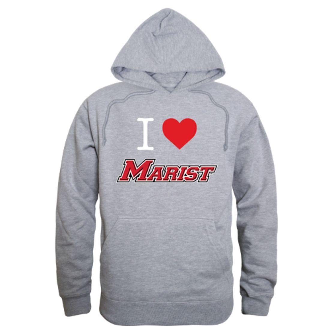 I Love Marist College Red Foes Hoodie Sweatshirt